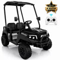 4-Seater 24V 4WD Kids Ride On Golf Cart with Remote Control, Soft Start & Stop | Detachable Sunshade Roof, Music, LED Lights,4 Shock Absorbers, Max Load 265 Lbs, Electric Car for Kids 3-8